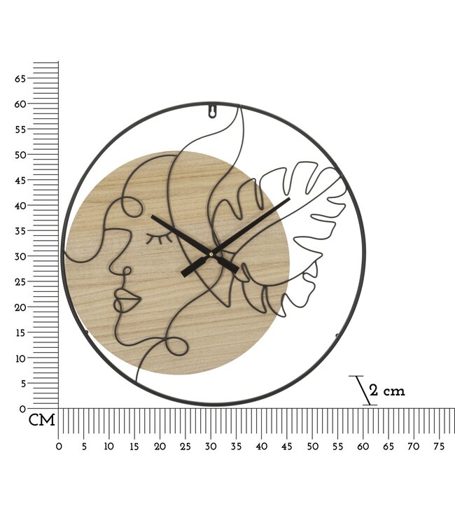 Mauro Ferretti WANDKLOK ELEGANT -B- CM Ø 60X2