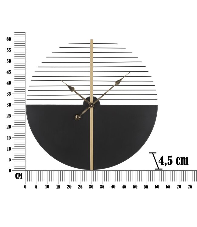 Mauro Ferretti WANDKLOK GLAM STICK CM Ø 60X4,5