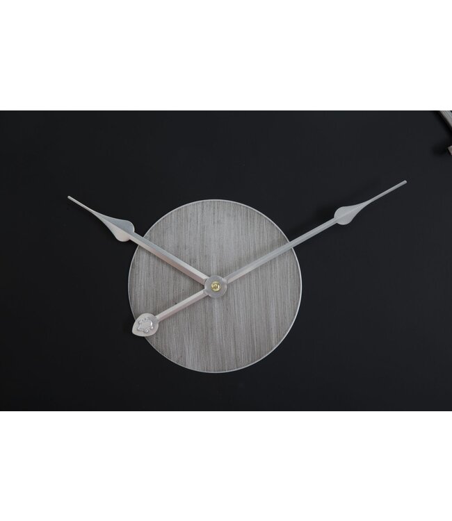 Mauro Ferretti WANDKLOK ZILVER GLAM CM Ø 60X4,5