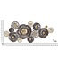 Mauro Ferretti IJZEREN WANDPANEEL BROWNY -A- CM 167,6X7,6X73,5