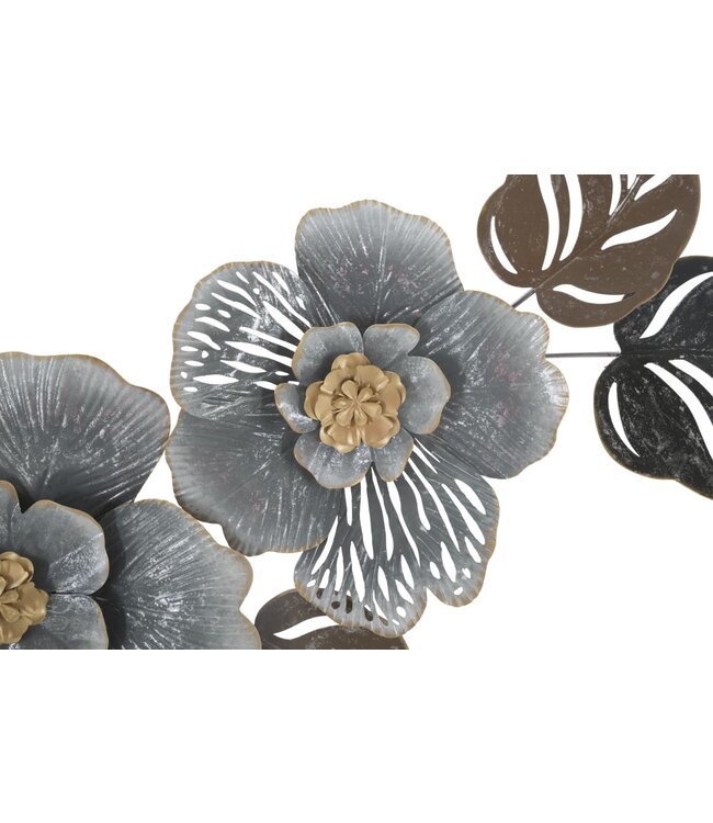 Mauro Ferretti IJZEREN WANDPANEEL GRIJSTINTEN -A- CM 157,5X9X66,5