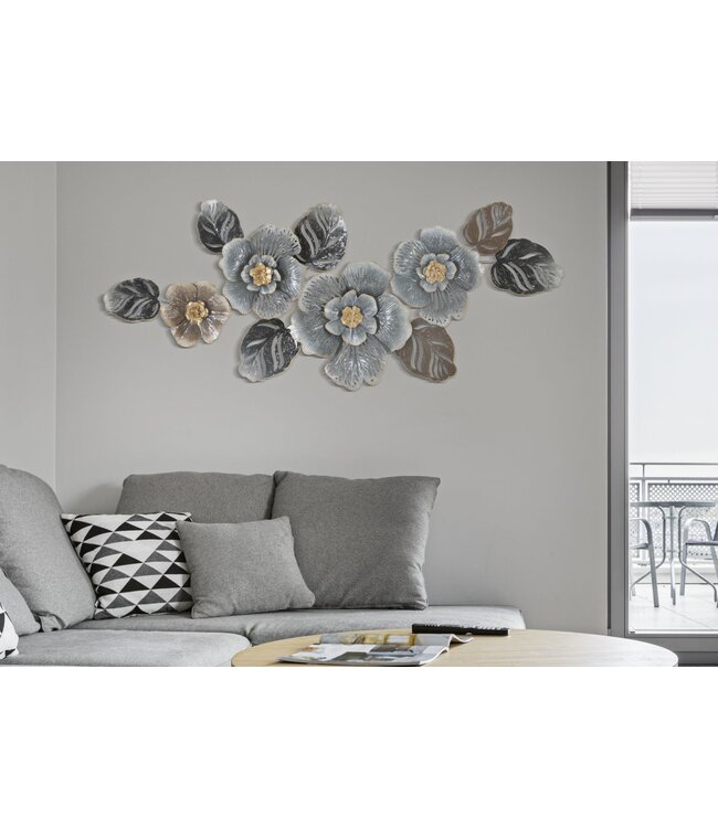 Mauro Ferretti IJZEREN WANDPANEEL GRIJSTINTEN -A- CM 157,5X9X66,5