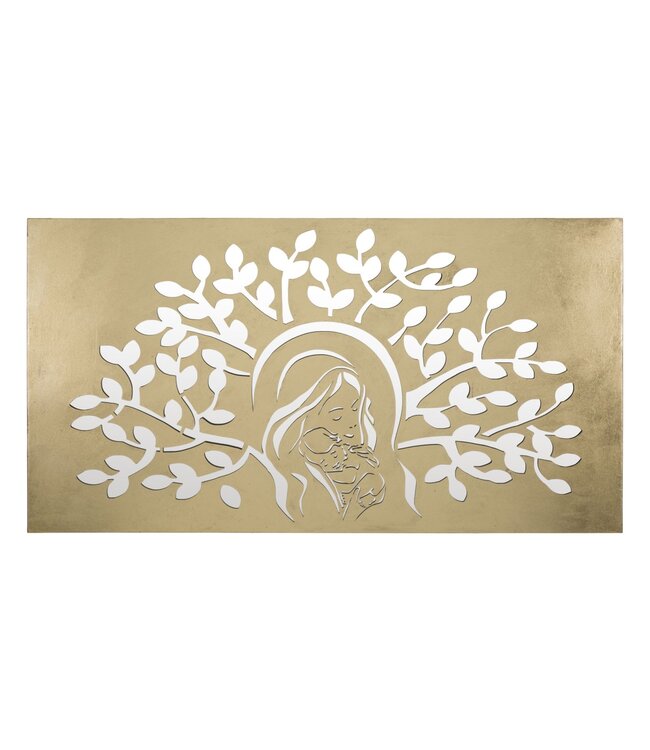 Mauro Ferretti IJZEREN WANDPANEEL GOUD CM 120X2X64
