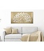Mauro Ferretti IJZEREN WANDPANEEL GOUD CM 120X2X64