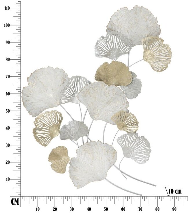 Mauro Ferretti MUUR IJZEREN PANEEL SILVY CM 85,5X10X113