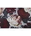 Mauro Ferretti HANDGEMAAKTE MUURSCHILDERING WIT/RODE BLOEM LIGHTBACK<br />
150X3,8X76