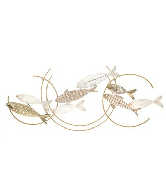 Mauro Ferretti WANDDECORATIE FISHY MOVE CM 142,9X5X61,6
