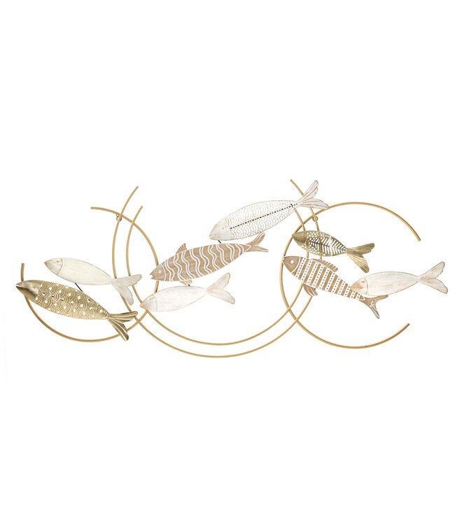 Mauro Ferretti WANDDECORATIE FISHY MOVE CM 142,9X5X61,6