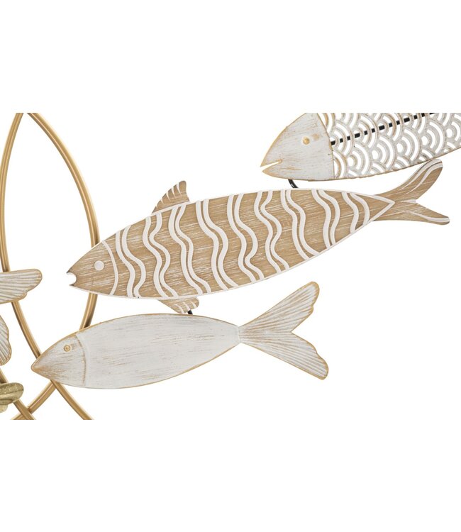 Mauro Ferretti WANDDECORATIE FISHY MOVE CM 142,9X5X61,6