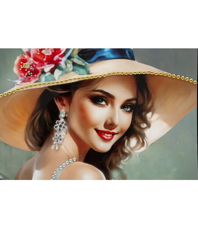 Mauro Ferretti ELEGANT GELAKT CANVAS MET FRAME -H- CM 52X4,5X152