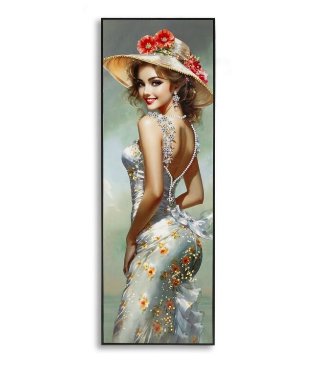 Mauro Ferretti ELEGANT GELAKT CANVAS MET FRAME -B- CM 52X4,5X152