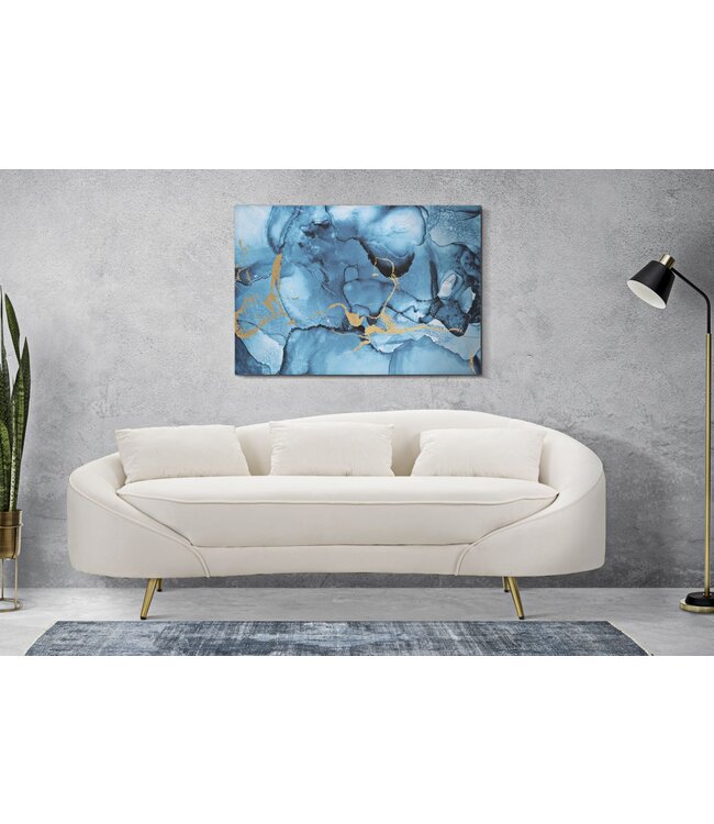 Mauro Ferretti BEDRUKKING MET VERF BLU REY CM 80X3X120