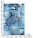 Mauro Ferretti BEDRUKKING MET VERF BLU REY CM 80X3X120