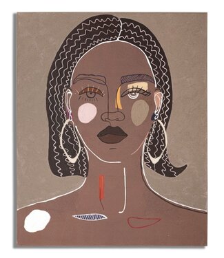 Mauro Ferretti MUURSCHILDERING TRIBAL -A- CM 80X2,8X100