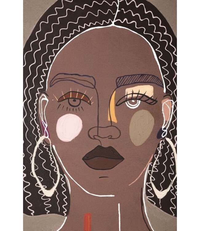 Mauro Ferretti MUURSCHILDERING TRIBAL -A- CM 80X2,8X100