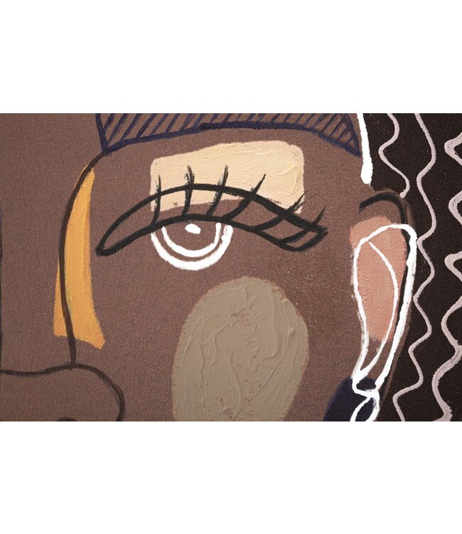 Mauro Ferretti MUURSCHILDERING TRIBAL -A- CM 80X2,8X100