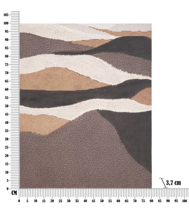 Mauro Ferretti HANDGEMAAKTE MUURSCHILDERING DARKY CM 80X3,7X100