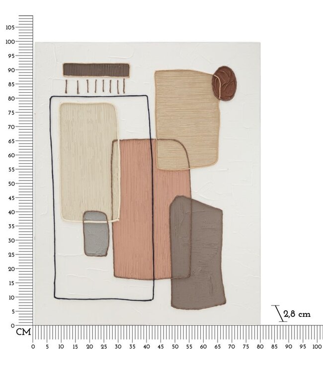 Mauro Ferretti HANDGEMAAKTE MUURSCHILDERING VERF -A- CM 80X2,8X100