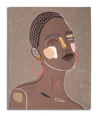 Mauro Ferretti MUURSCHILDERING TRIBAL -A- CM 80X2,8X100