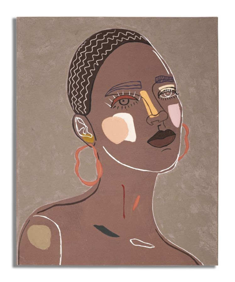 MUURSCHILDERING TRIBAL -A- CM 80X2,8X100 afbeelding