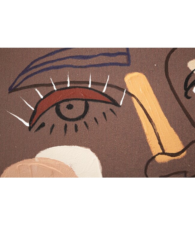 Mauro Ferretti MUURSCHILDERING TRIBAL -A- CM 80X2,8X100