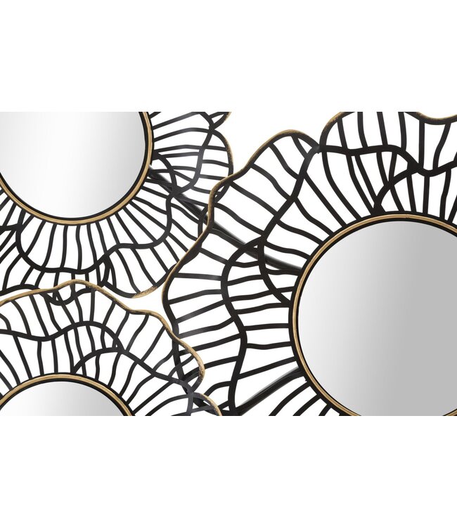 Mauro Ferretti WANDDECORATIE OSAKA MET MIRROS CM 121x5x56