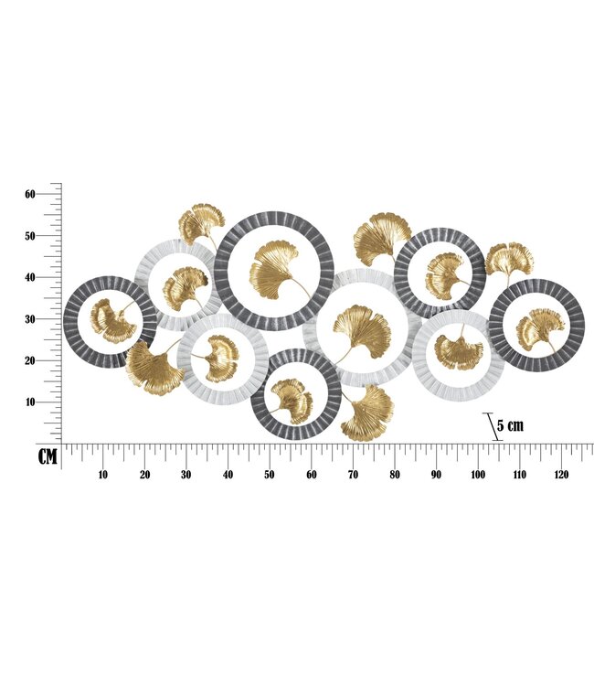 Mauro Ferretti IJZEREN WANDPANEEL ARTY -A- CM 126X5X58