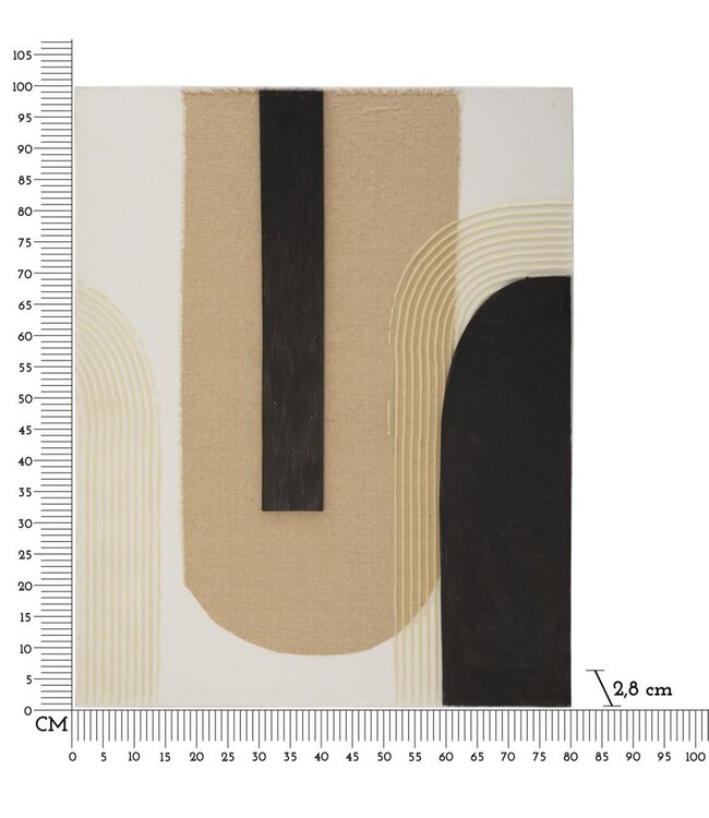 Mauro Ferretti HANDGEMAAKTE MUURSCHILDERING LOFTY -A- CM 80X2,8X100