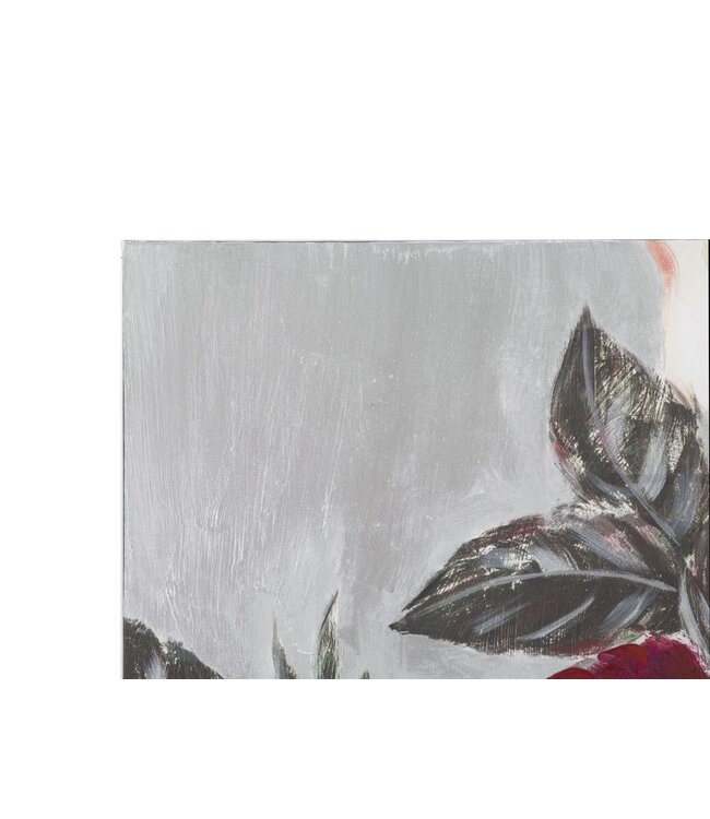 Mauro Ferretti HANDGEMAAKTE WANDSCHILDERING BLOEM VIERKANT CM 90X3,7X90