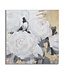 Mauro Ferretti HANDGEMAAKTE MUURSCHILDERING WITTE BLOEM -A- CM 90X3,7X90