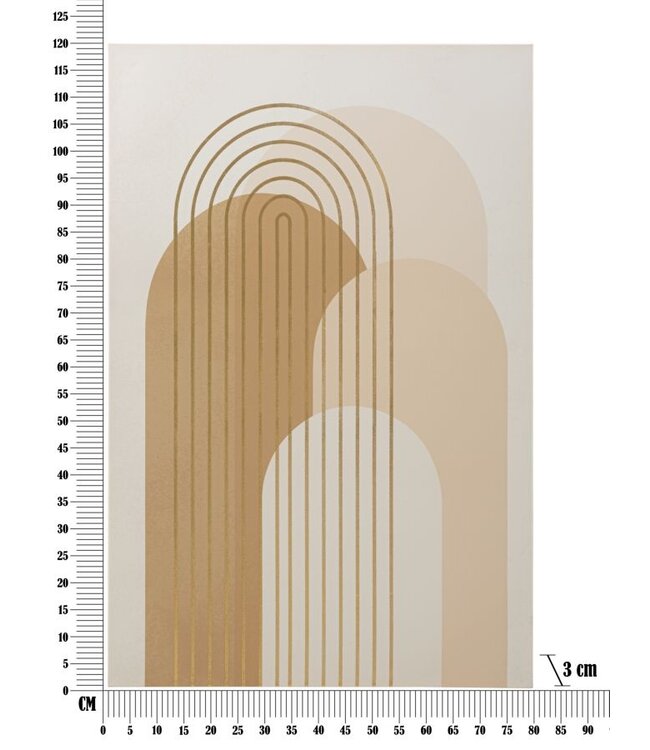 Mauro Ferretti WANDBEDRUKKING/SCHILDERIJ GLANS -B- CM 80X3X120