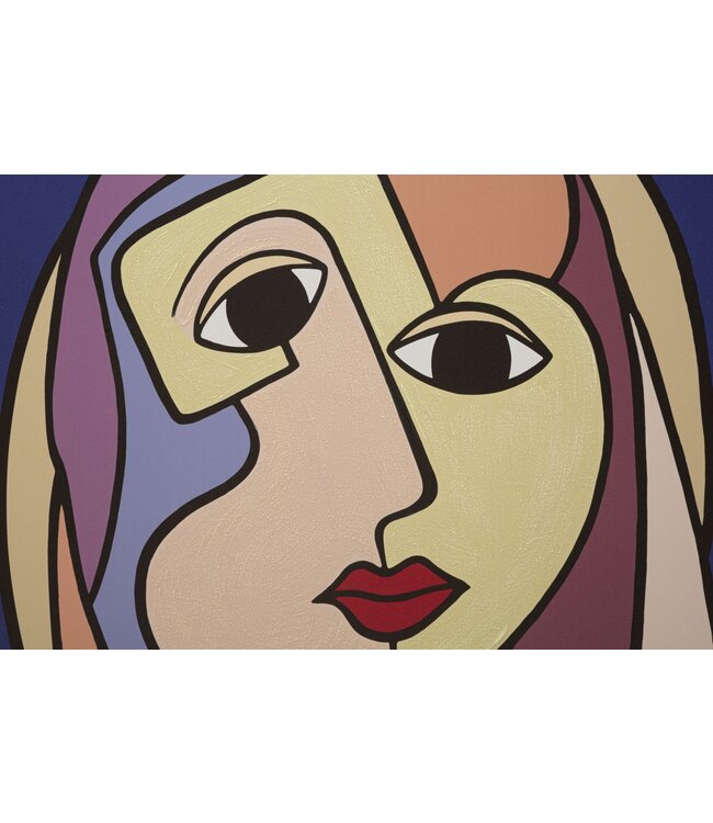 Mauro Ferretti WANDBEDRUKKING/SCHILDEREN DUBBELZIJDIG GROOT -A- CM 80X3X120