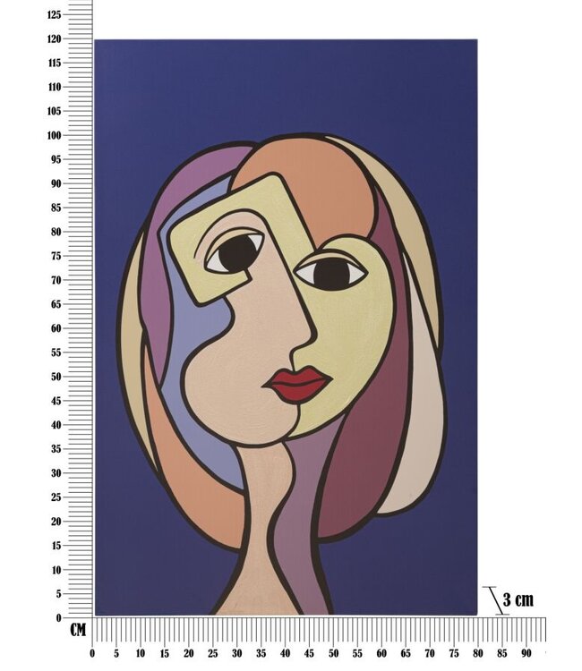 Mauro Ferretti WANDBEDRUKKING/SCHILDEREN DUBBELZIJDIG GROOT -A- CM 80X3X120