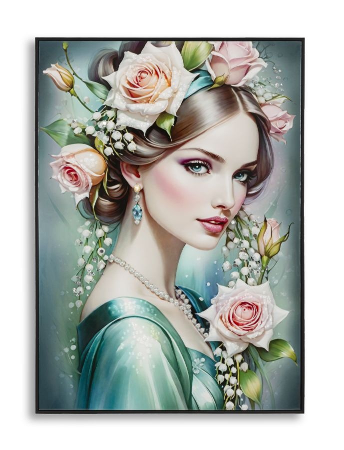 FANTASIE GELAKT CANVAS MET FRAME -A- CM 72X4X102 afbeelding