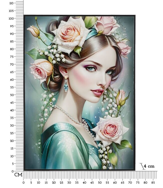 Mauro Ferretti FANTASIE GELAKT CANVAS MET FRAME -A- CM 72X4X102