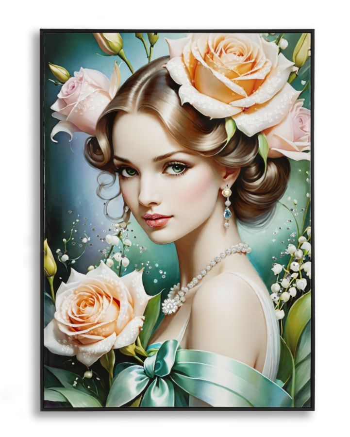 FANTASIE GELAKT CANVAS MET FRAME -B- CM 72X4X102 afbeelding