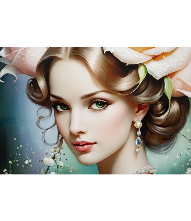 Mauro Ferretti FANTASIE GELAKT CANVAS MET FRAME -B- CM 72X4X102