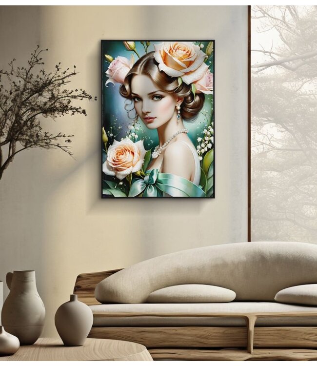 Mauro Ferretti FANTASIE GELAKT CANVAS MET FRAME -B- CM 72X4X102