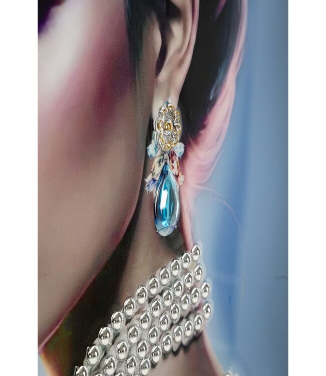 Mauro Ferretti SCHILDERIJ OP DOEK GELAKT ISABEL MET LIJST -B- CM 72X4X102