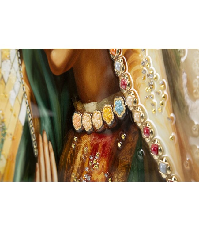 Mauro Ferretti SCHILDERIJ OP DOEK GELAKT MADONNA -A- MET LIJST CM 72X4X102