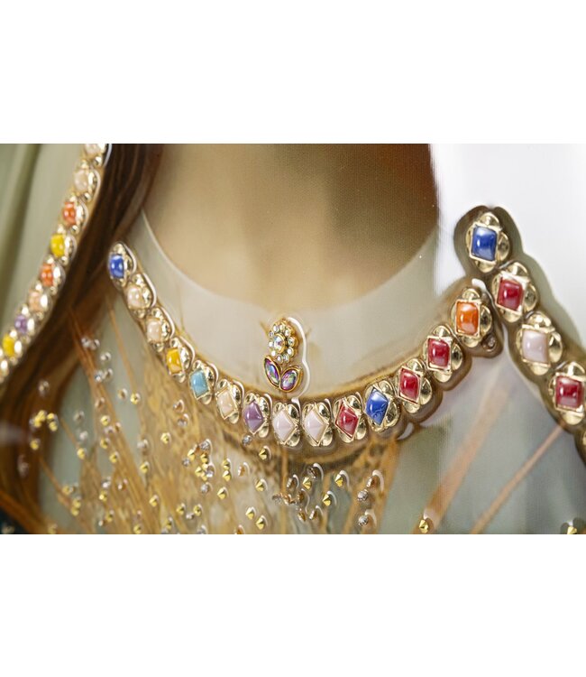 Mauro Ferretti SCHILDERIJ OP DOEK GELAKT MADONNA -B- MET LIJST CM 72X4X102