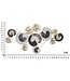 Mauro Ferretti IJZEREN WANDPANEEL GLOTH -A- CM 124,5X6X65