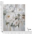 Mauro Ferretti HANDGEMAAKTE MUURSCHILDERING CRÈM BLOEM CM <br />
80X3,7X100