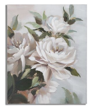 Mauro Ferretti HANDGEMAAKTE WANDSCHILDERING BLOEM&BLAD CM 100X3,7X80