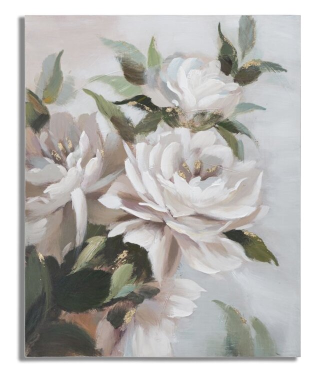Mauro Ferretti HANDGEMAAKTE WANDSCHILDERING BLOEM&BLAD CM 100X3,7X80
