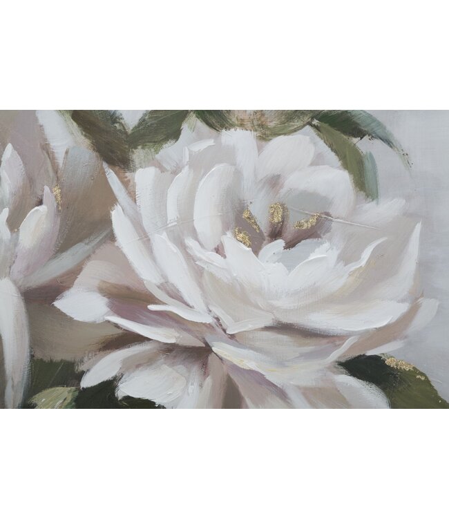 Mauro Ferretti HANDGEMAAKTE WANDSCHILDERING BLOEM&BLAD CM 100X3,7X80