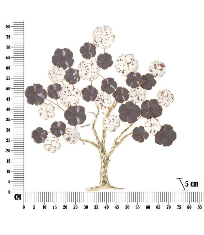 Mauro Ferretti WANDDECORATIE ALBERO PURPY CM 73,7X5X80