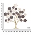 Mauro Ferretti WANDDECORATIE ALBERO PURPY CM 73,7X5X80