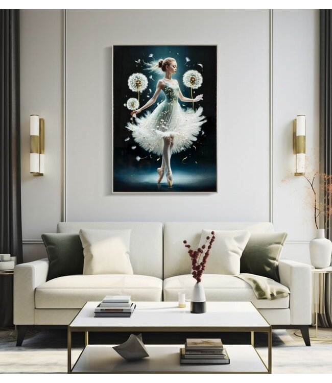 Mauro Ferretti SCHILDERIJ OP DOEK DANSEND GELAKT MET FRAME -A- CM 72X4X102