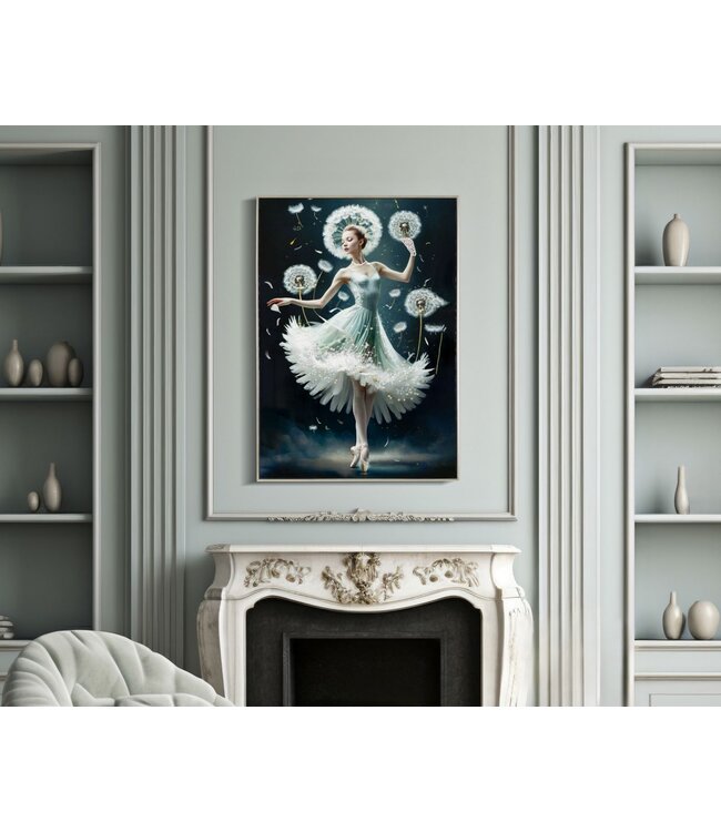 Mauro Ferretti SCHILDERIJ OP DOEK DANSEND GELAKT MET LIJST -B- CM 72X4X102